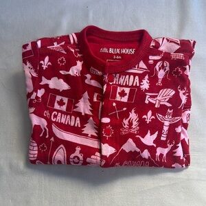 The Little Blue House - LIKE NEW - Canadian Themed Onesie Sleeper